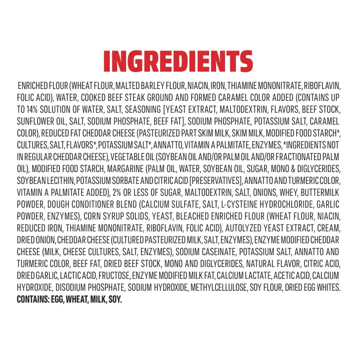 Steak and Cheddar Crispy Crust