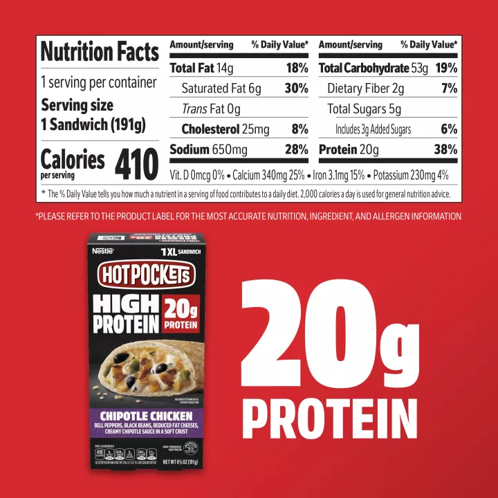 High Protein Chipotle Chicken 1 XL Sandwich