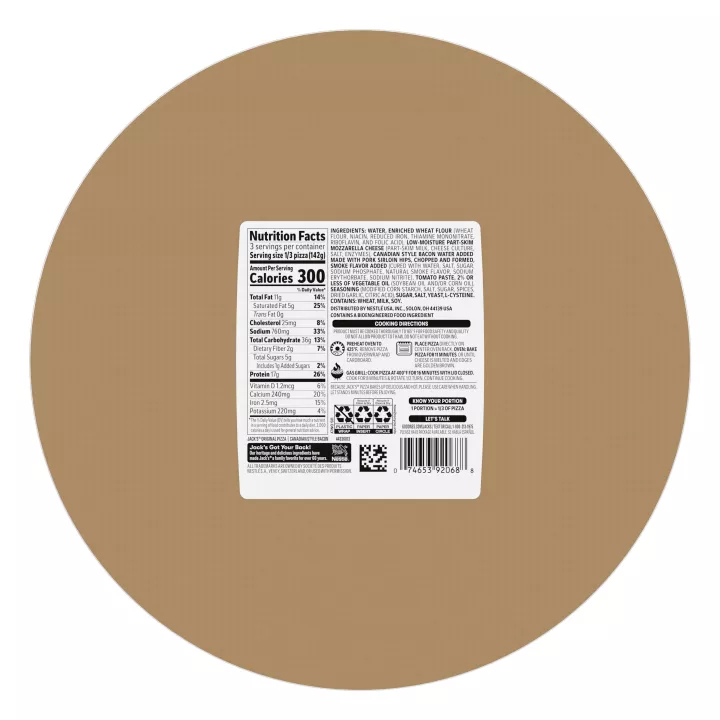 Canadian Style Bacon Pizza