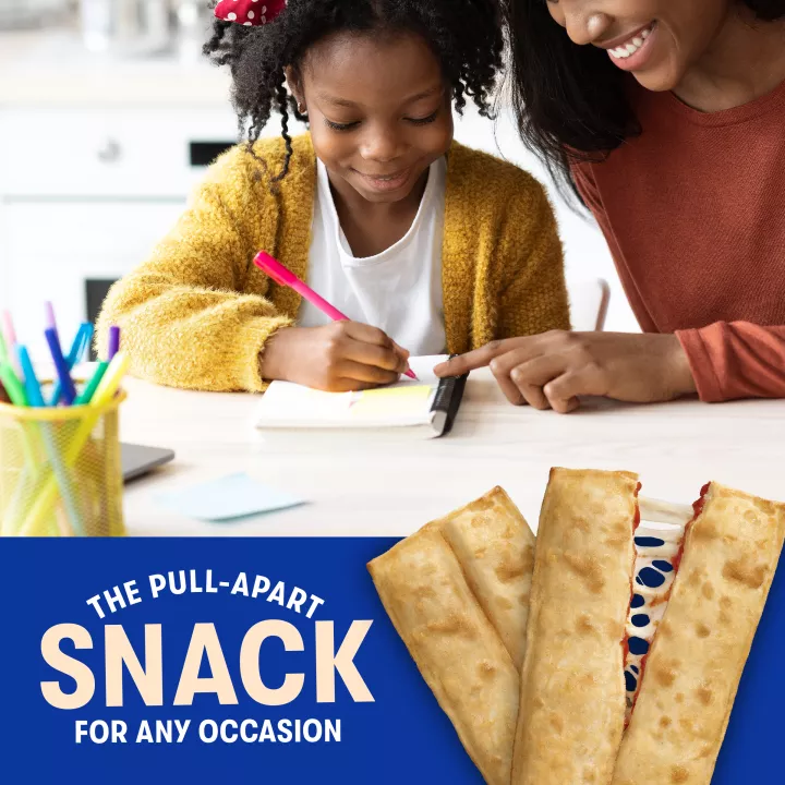 Pepperoni Pizza Sticks Pepperoni made with pork, chicken and beef