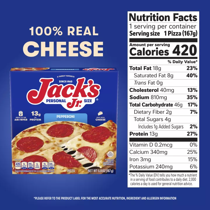 Jack's Jr. Thin Crust Pepperoni Personal Pizza