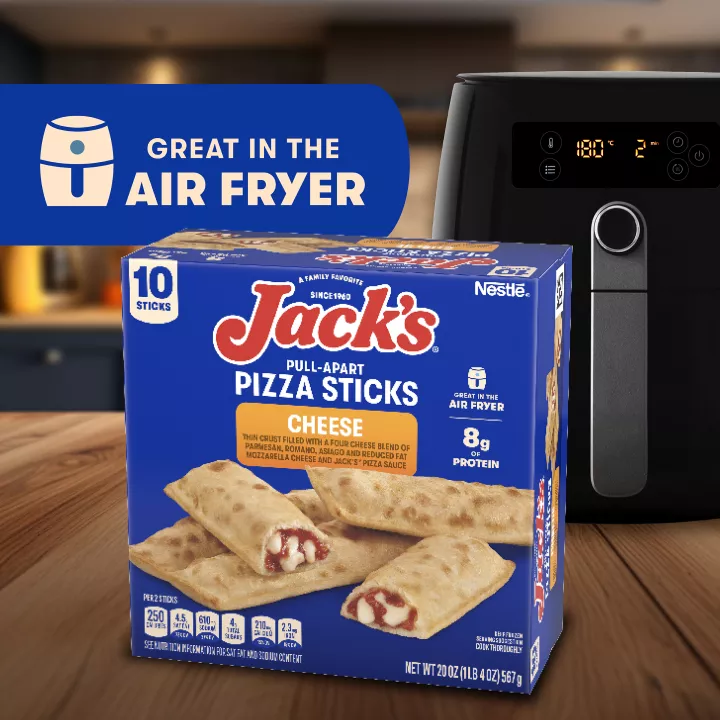 JACK'S Frozen Snack Cheese Pizza Sticks 20oz Box