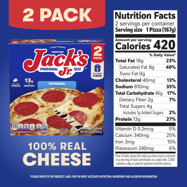 Jack's Jr. Thin Crust Pepperoni Personal Pizza