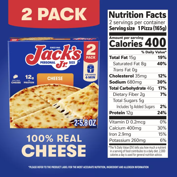 Jack's Jr. Thin Crust Cheese Personal Pizza