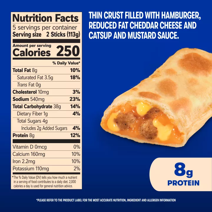 Pull-Apart Pizza Sticks Cheeseburger