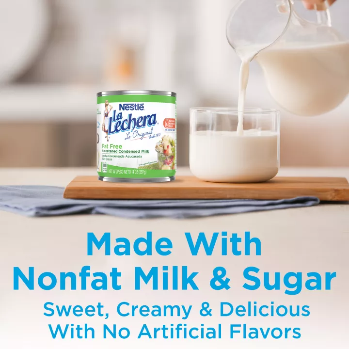 Fat Free Sweetened Condensed Milk 14 oz Can