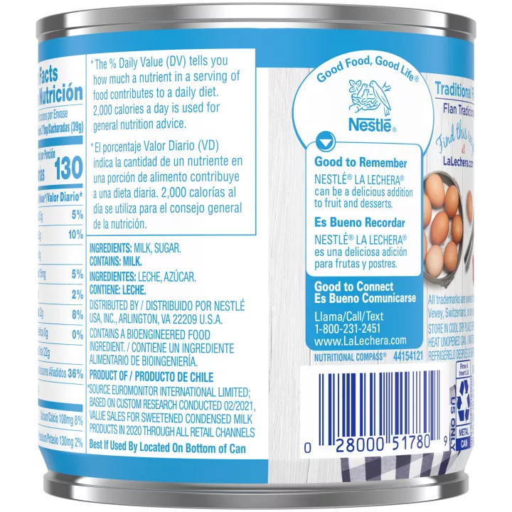 Sweetened Condensed Milk 14 oz Can