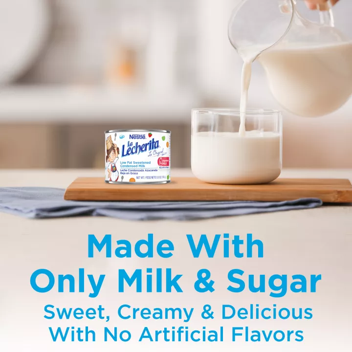 La Lecherita Low Fat Sweetened Condensed Milk 6 pack of 3.5oz Can