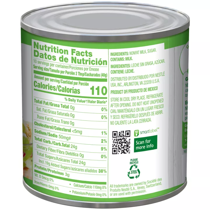 Fat Free Sweetened Condensed Milk 14 oz Can