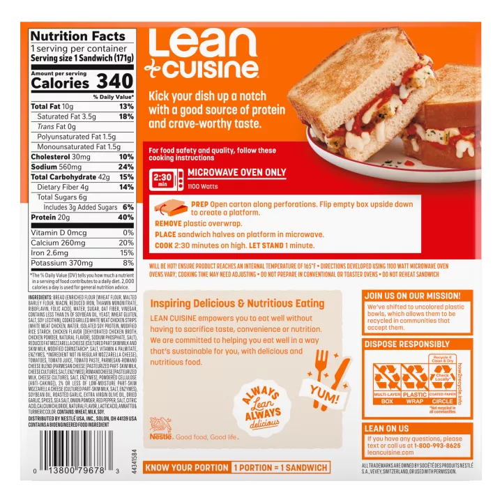 Chicken Marinara Sandwich