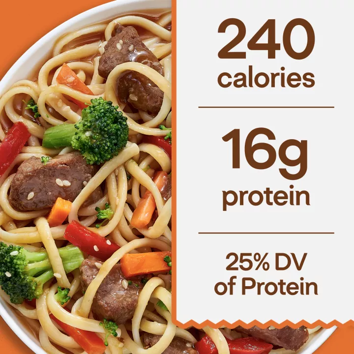 Comida congelada LEAN CUISINE® Garlic Sesame Asian-Style Noodles with Beef con certificación Heart Check de la AHA
