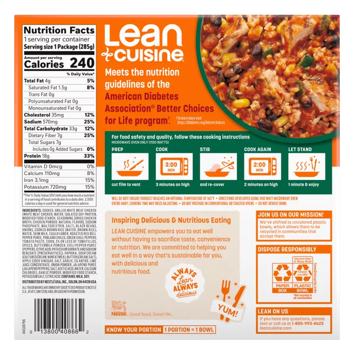 Lean Cuisine Southwest-Style Chicken Balance Bowl