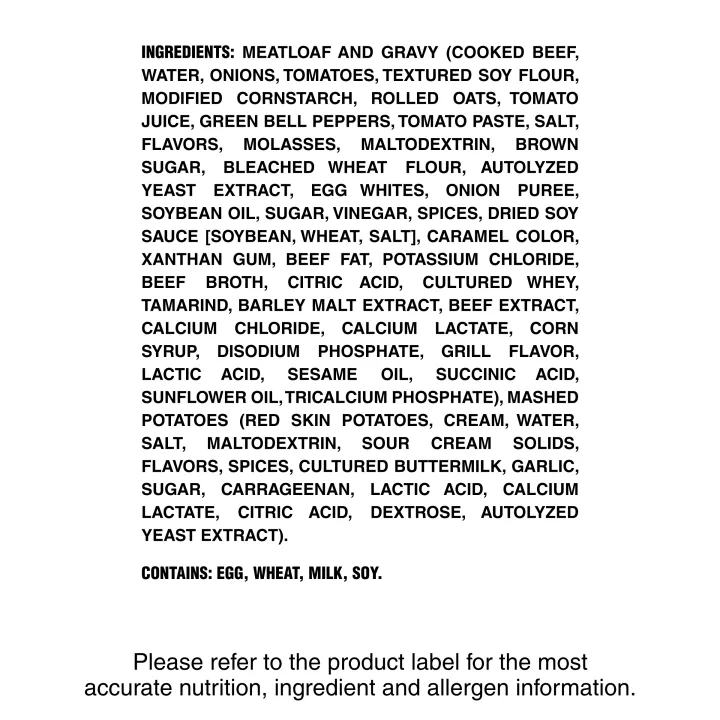 LEAN CUISINE® Meatloaf with Mashed Potatoes Frozen Meal