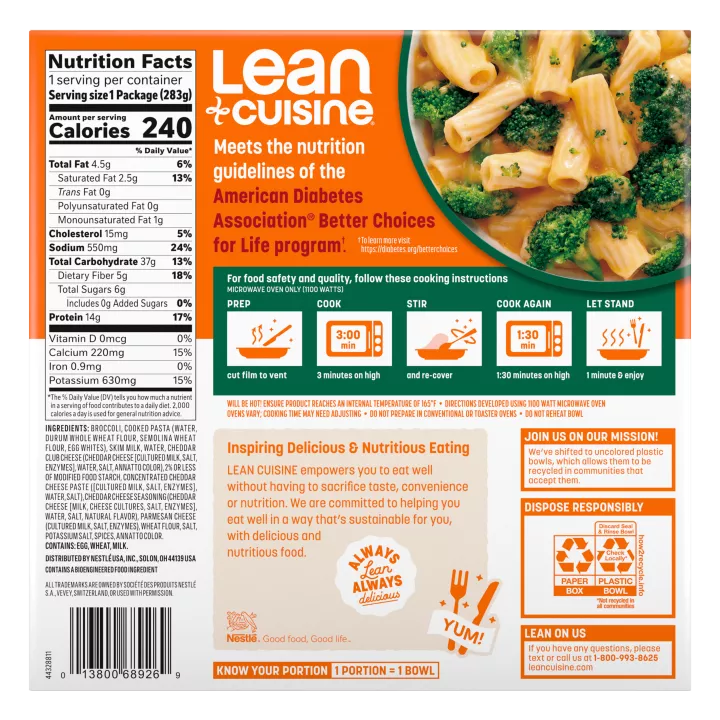 Lean Cuisine Mac & Cheese with Broccoli Balance Bowl
