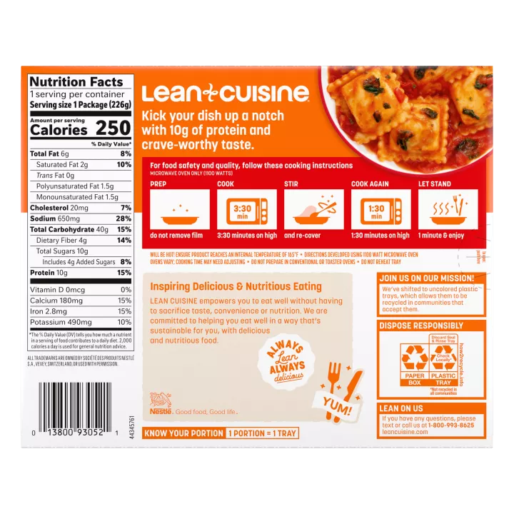 Ricotta Cheese & Spinach Ravioli