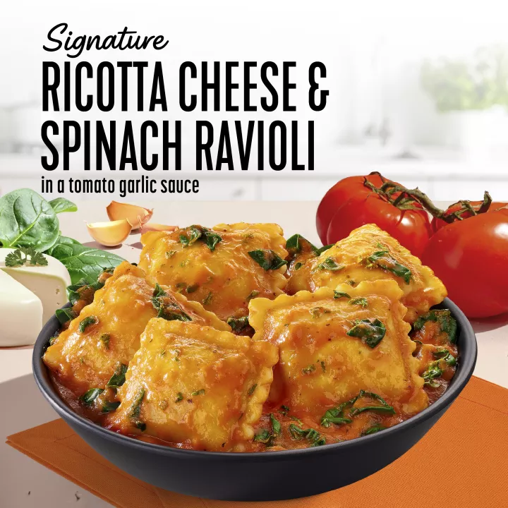 Ricotta Cheese and Spinach Ravioli
