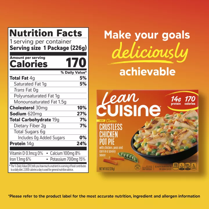 Crustless Chicken Pot Pie Frozen Entrée