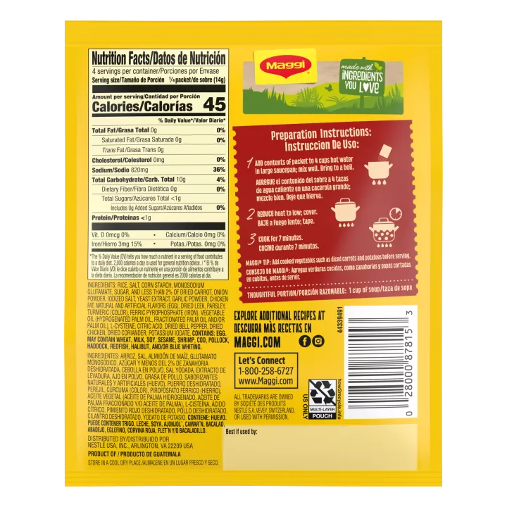 Chicken Flavored Rice Soup Mix