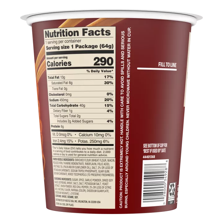 Korean Spicy BBQ Noodles Cup