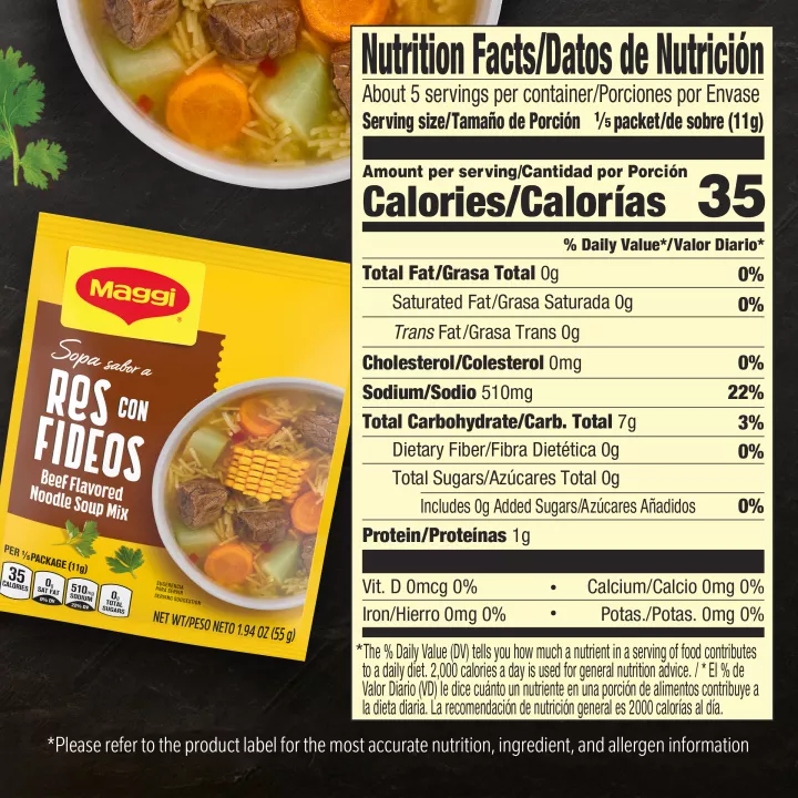 Beef Flavored Noodle Soup Mix