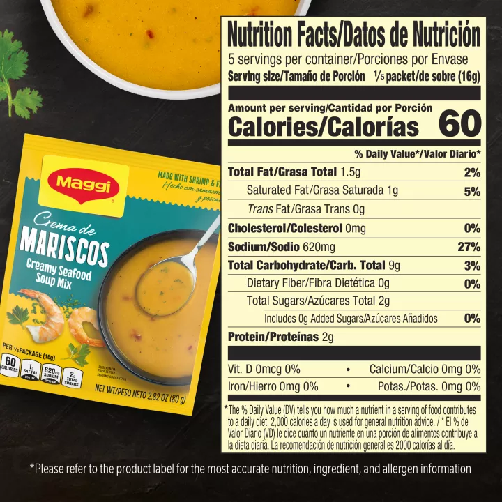 Dehydrated Soup Seafood Creamy