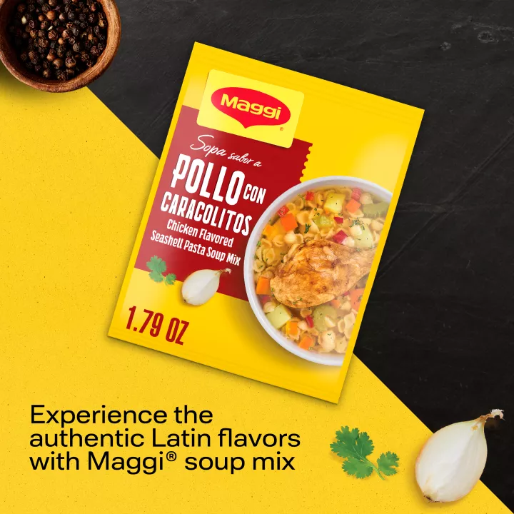 Chicken Flavored Seashell Pasta Soup Mix