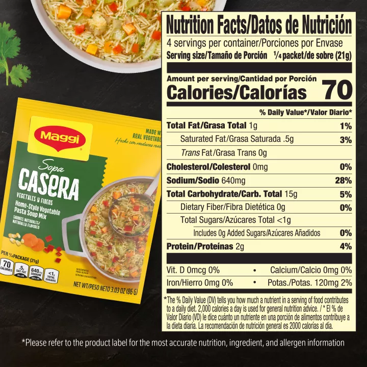 Home-Style Vegetable Pasta Soup Mix