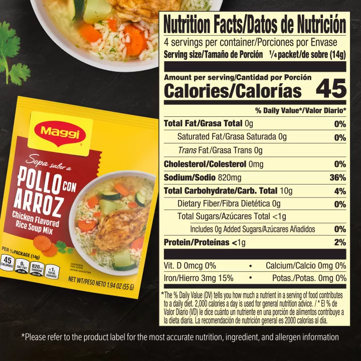 Chicken Flavored Rice Soup Mix