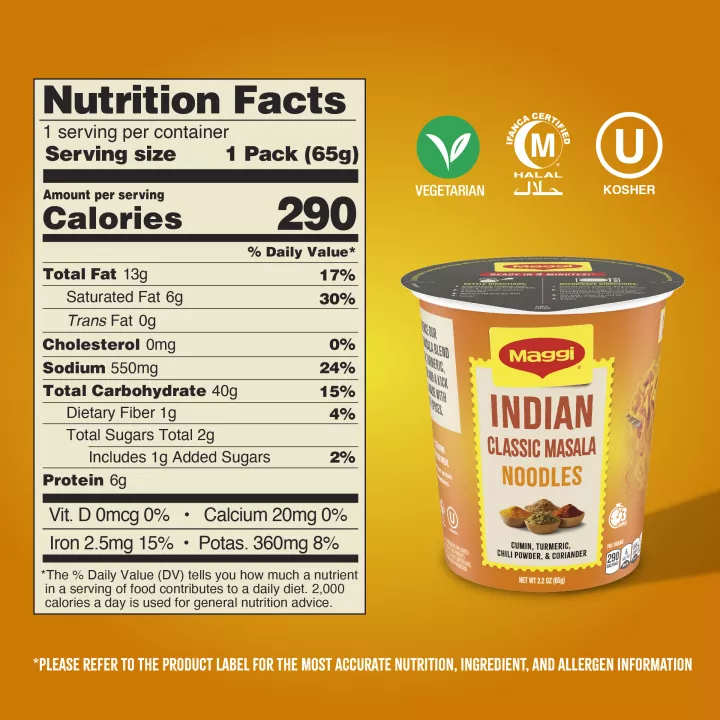 Indian Classic Masala Noodles Cup