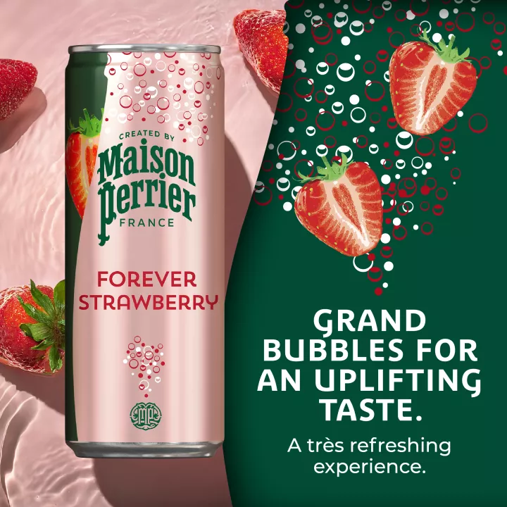 Maison Perrier Strawberry Flavored Sparkling Water