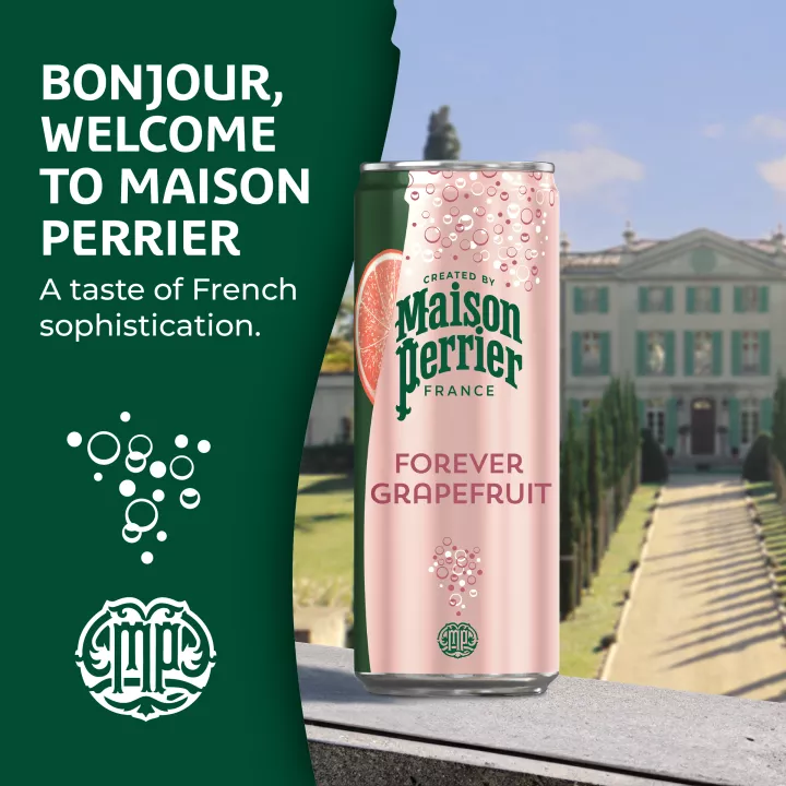 Maison Perrier Grapefruit Flavored Sparkling Water