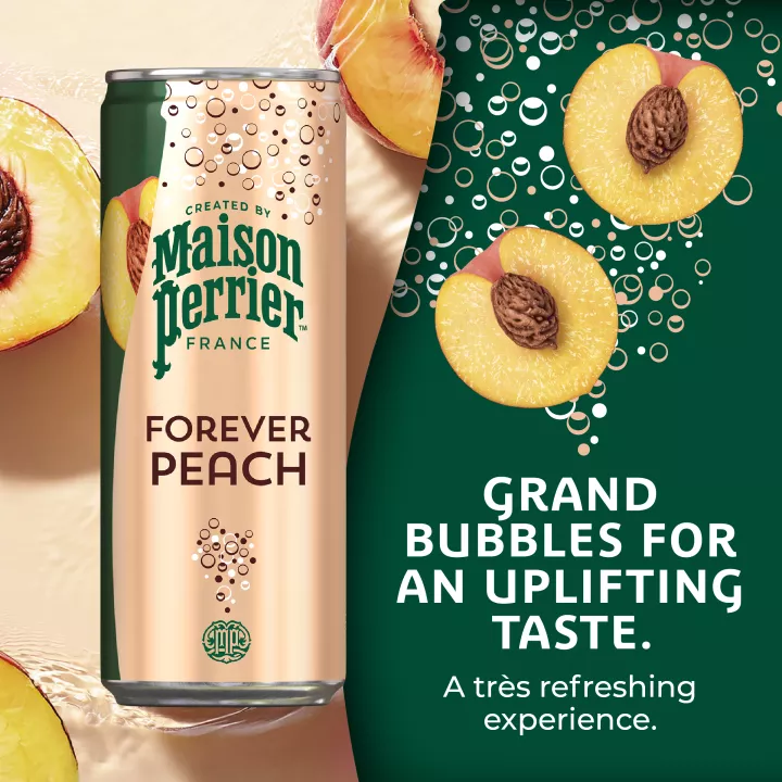 Maison Perrier Forever Peach Flavored Sparkling Water