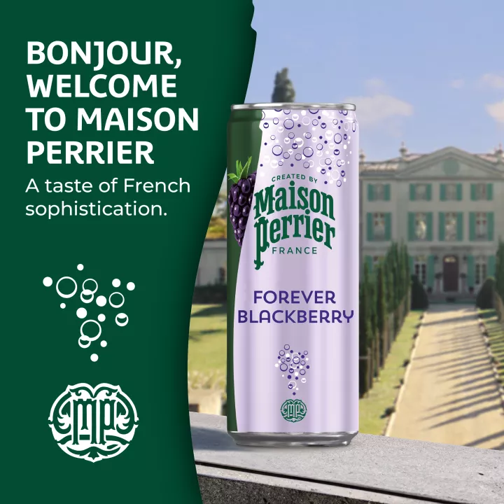 Maison Perrier Blackberry Flavored Sparkling Water