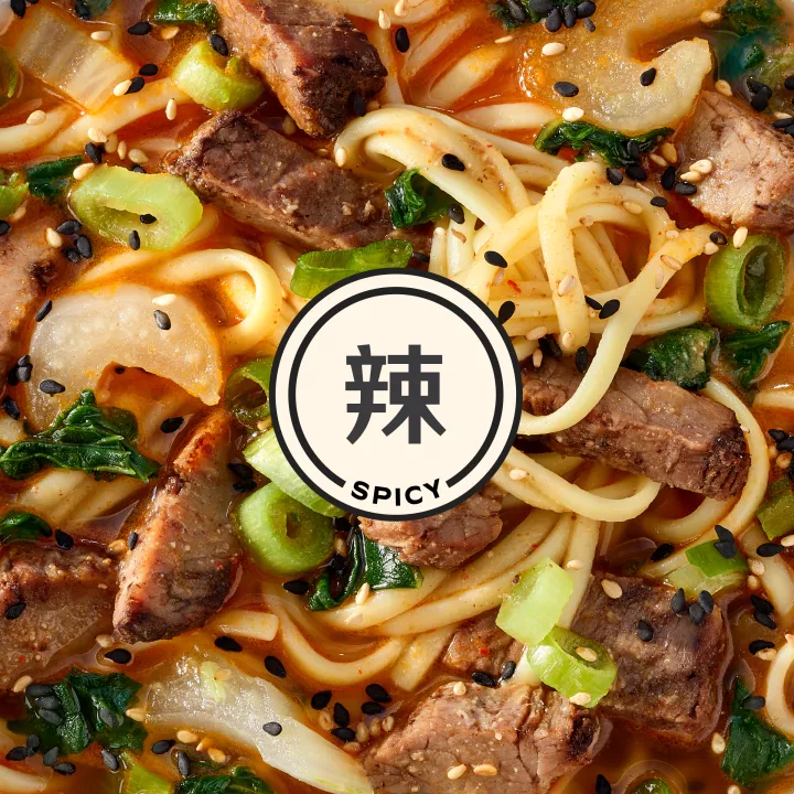 Mings Spicy Beef Ramen Frozen Entrée