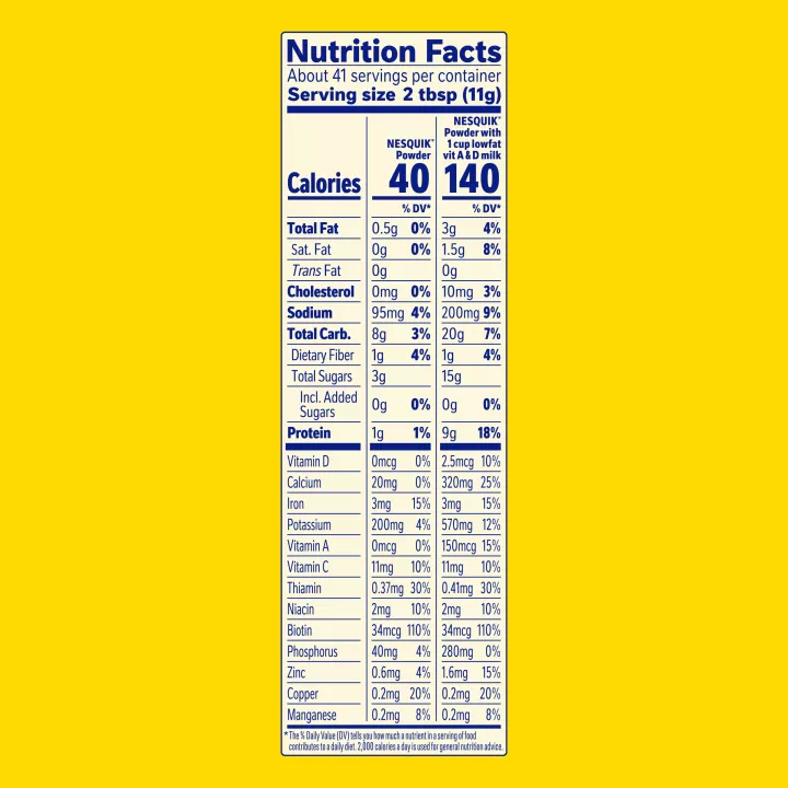 No Sugar Added Chocolate Flavored Powder 16 oz. Canister