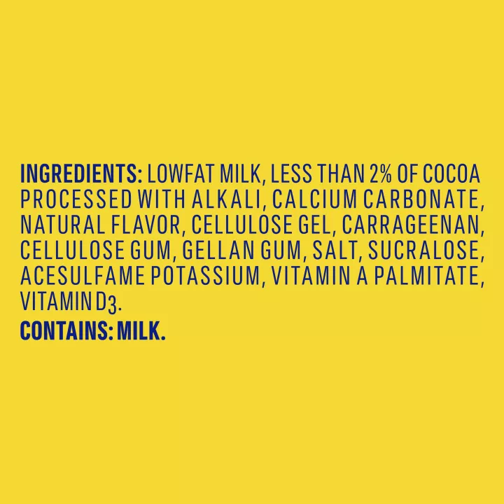 Chocolate 0g Added Sugar Lowfat Milk