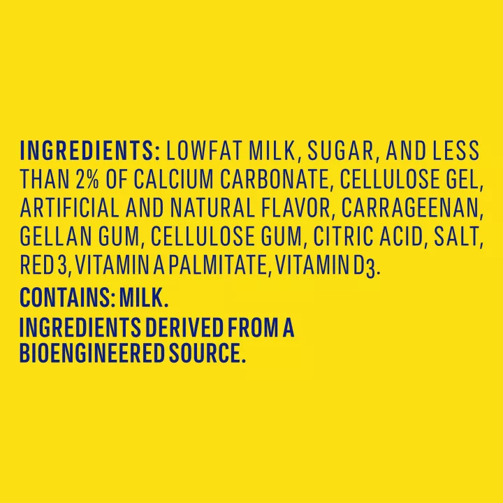 Banana Strawberry Lowfat Milk