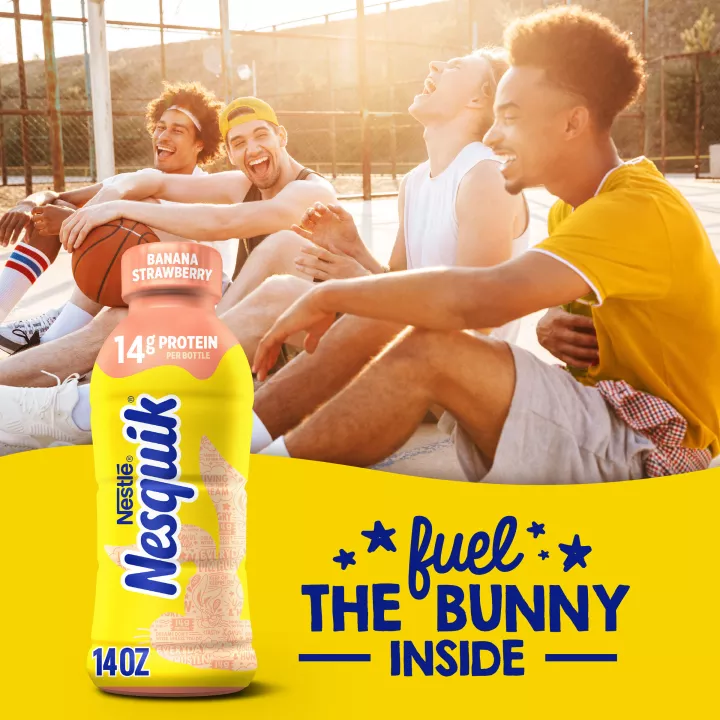 Banana Strawberry Lowfat Milk