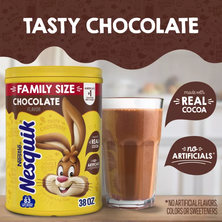 Chocolate Flavored Powder 38 oz. Canister