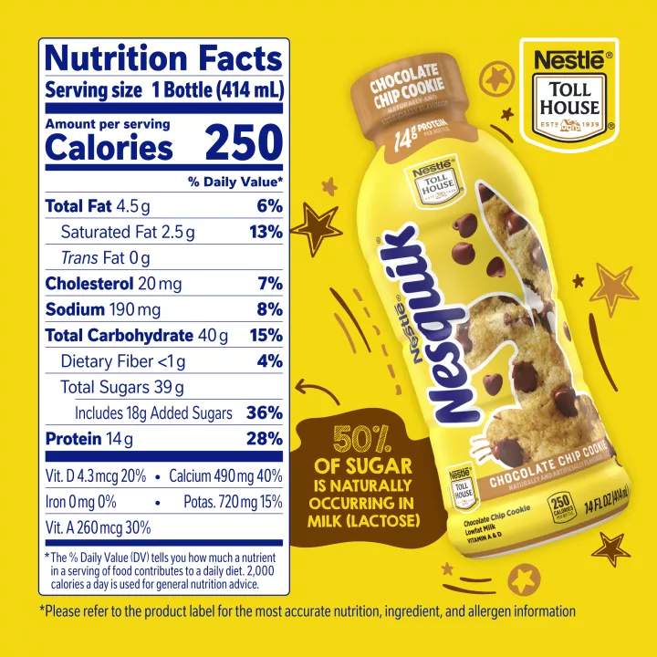 Nestle Toll House Chocolate Chip Cookie Flavored Milk