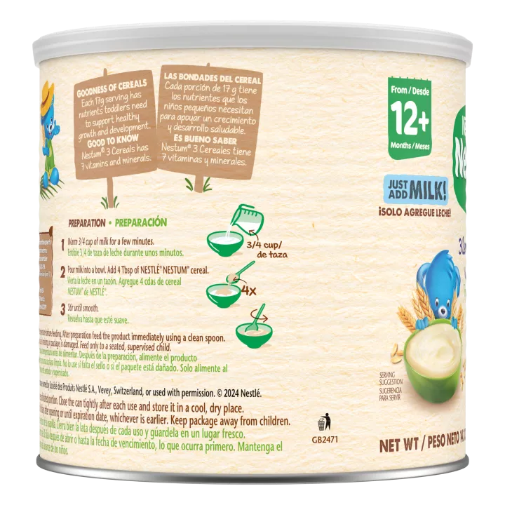 Nestum 3 Cereales Lata de 14.1 oz