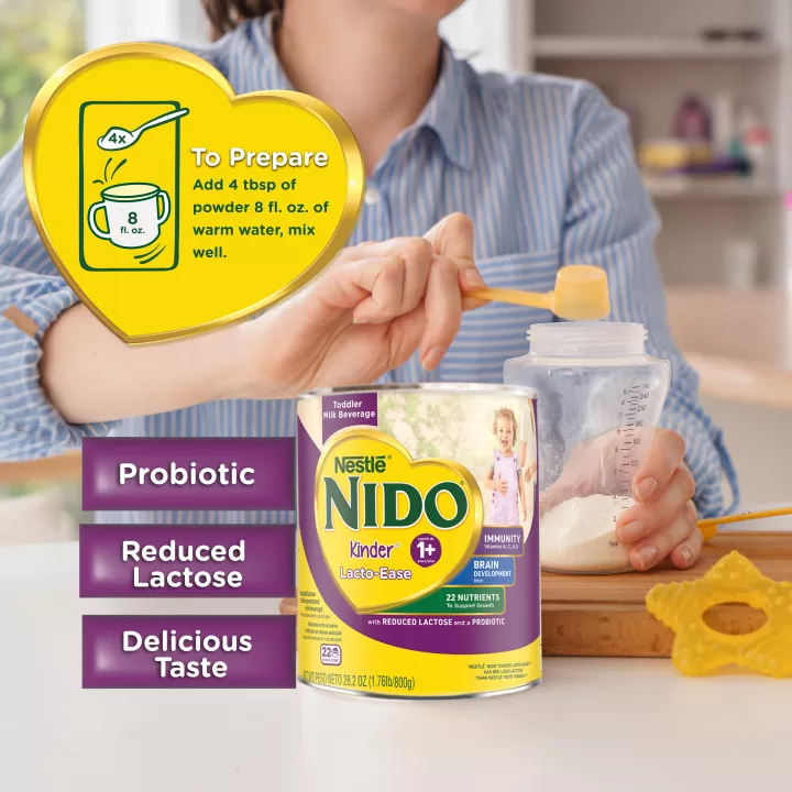 NIDO 1+ Powdered Milk Beverage 28.2 oz. Canister