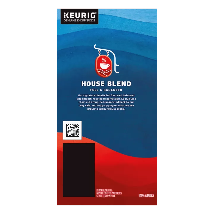 Front Right view of SEATTLE'S BEST COFFEE House Blend Ground Coffee K-Cup Pods 24 Count 8.4oz Box product.