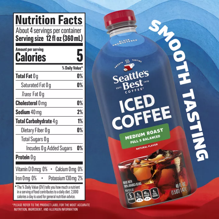 Black Unsweetened Medium Roast Iced Coffee