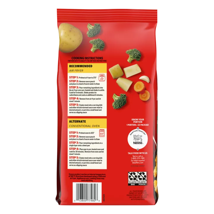 Air Fryer Garlic Parmesan Chicken Frozen Entrée