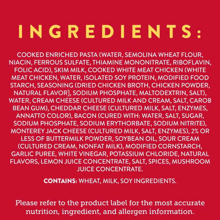 Chicken Bacon Ranch Pasta