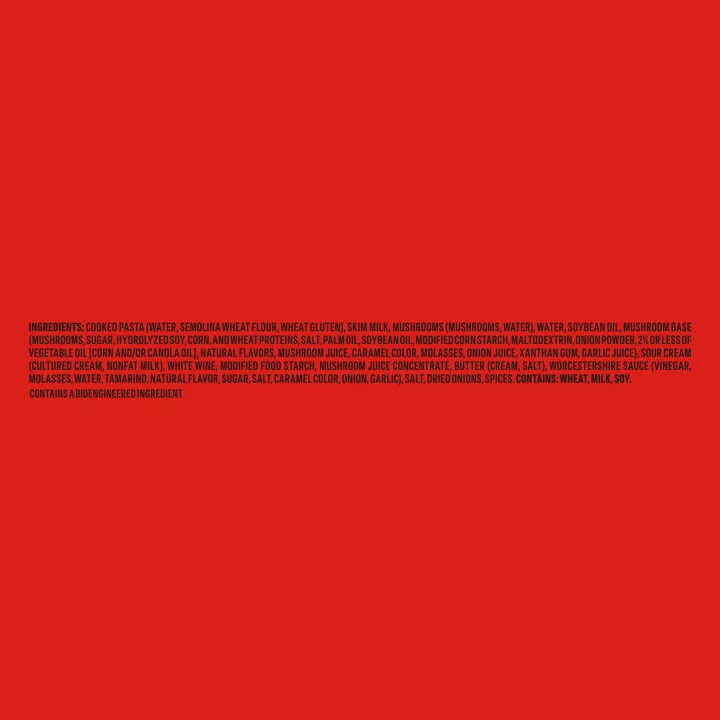 Mushroom Stroganoff Frozen Entrée