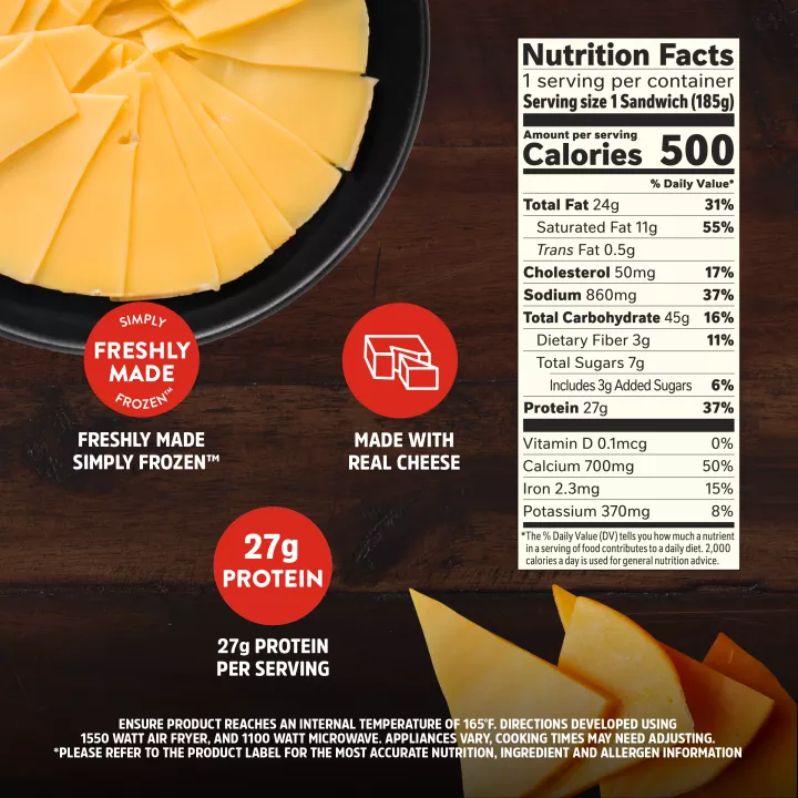 Five Cheese Grilled Melt-Fulls Sandwich