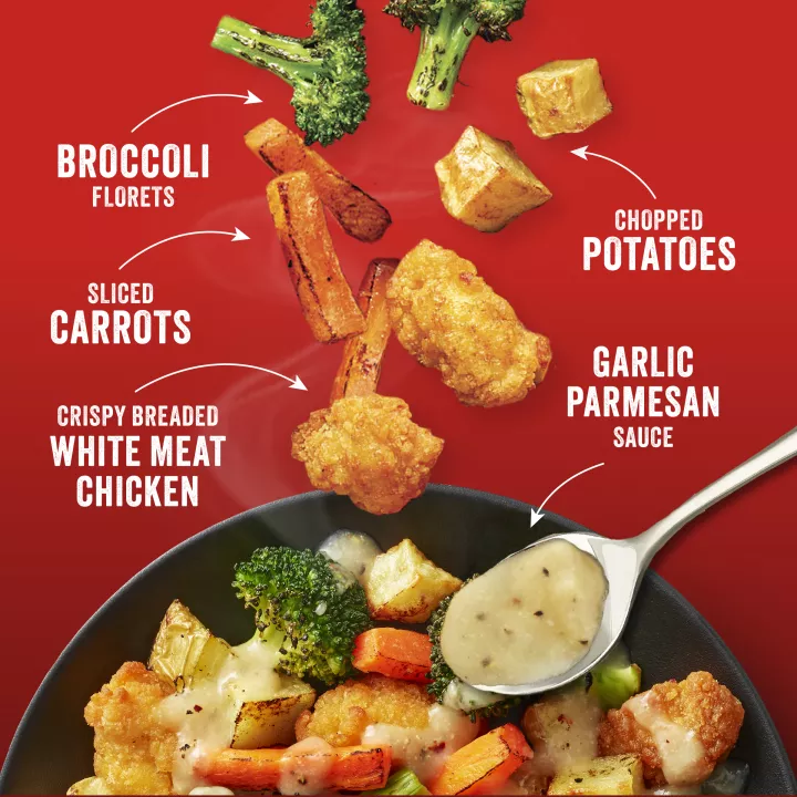 Air Fryer Garlic Parmesan Chicken Frozen Entrée