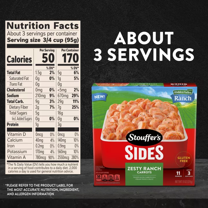 Sides Hidden Valley Zesty Ranch Carrots